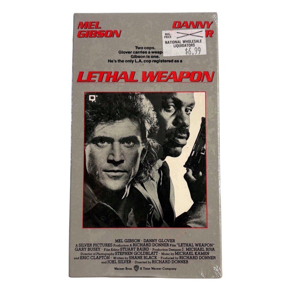 Lethal Weapon VHS 1987 Mel Gibson Danny Glover Warner Home Video New Sealed